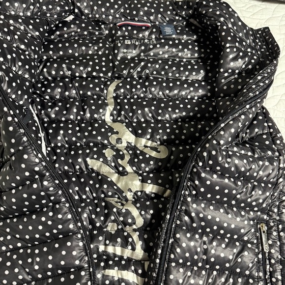 Tommy Hilfiger Black and White Polka Dot Vest size Small - Picture 4 of 7